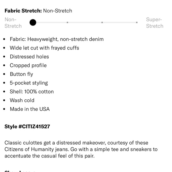 CITIZENS OF HUMANITY Tessa Culotte Jeans in Glacier - Picture 8 of 9